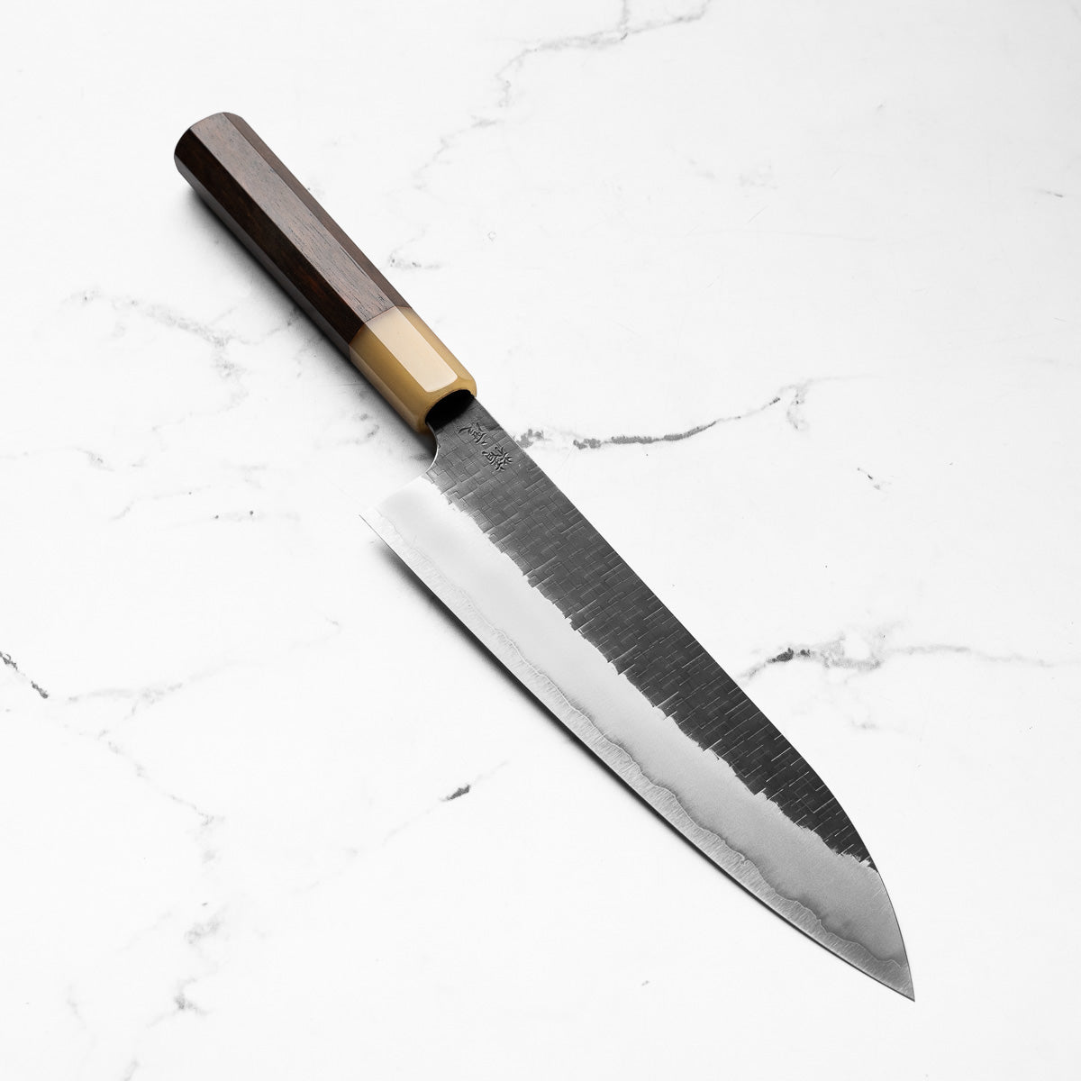 Seido "Aomori" Ginsan Tsuchime Gyuto 210mm - Siamese Rosewood