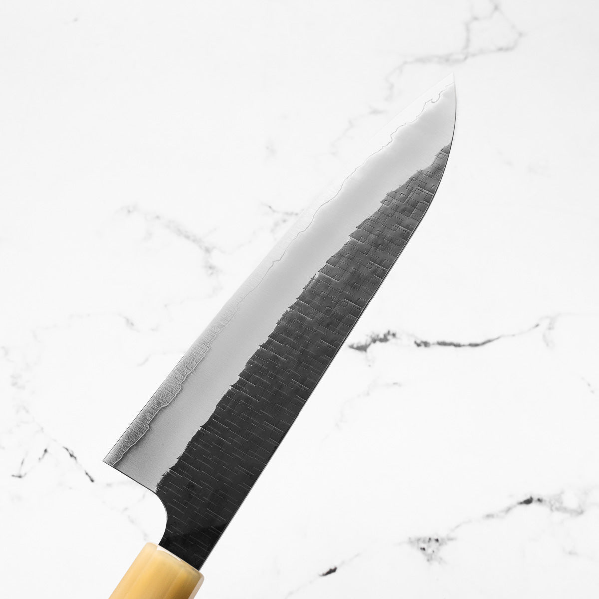 Seido "Aomori" Ginsan Tsuchime Gyuto 210mm - Siamese Rosewood