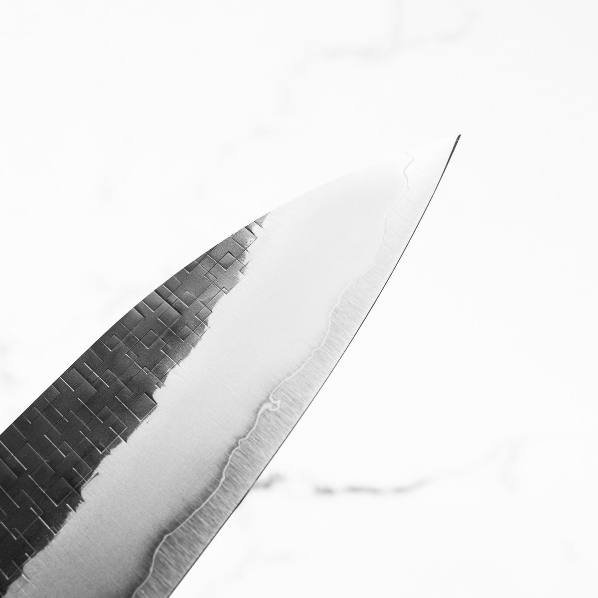 Seido "Aomori" Ginsan Tsuchime Gyuto 210mm - Siamese Rosewood
