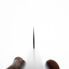 Tsunehisa White 2 Stainless Clad Tsuchime Santoku 165mm - Ebony - view 6
