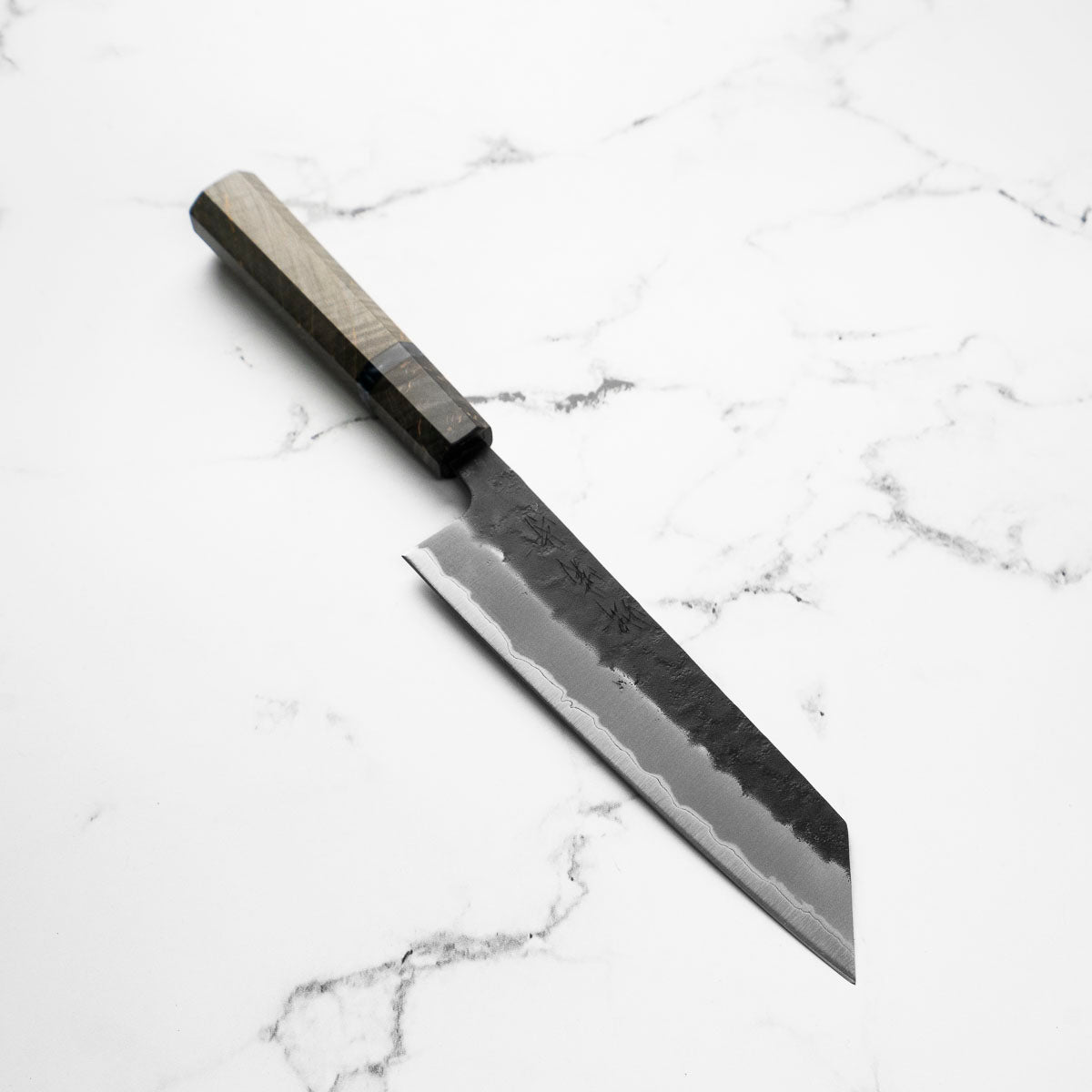 Sakai Kikumori Blue Super Bunka 165mm - Dark Maple