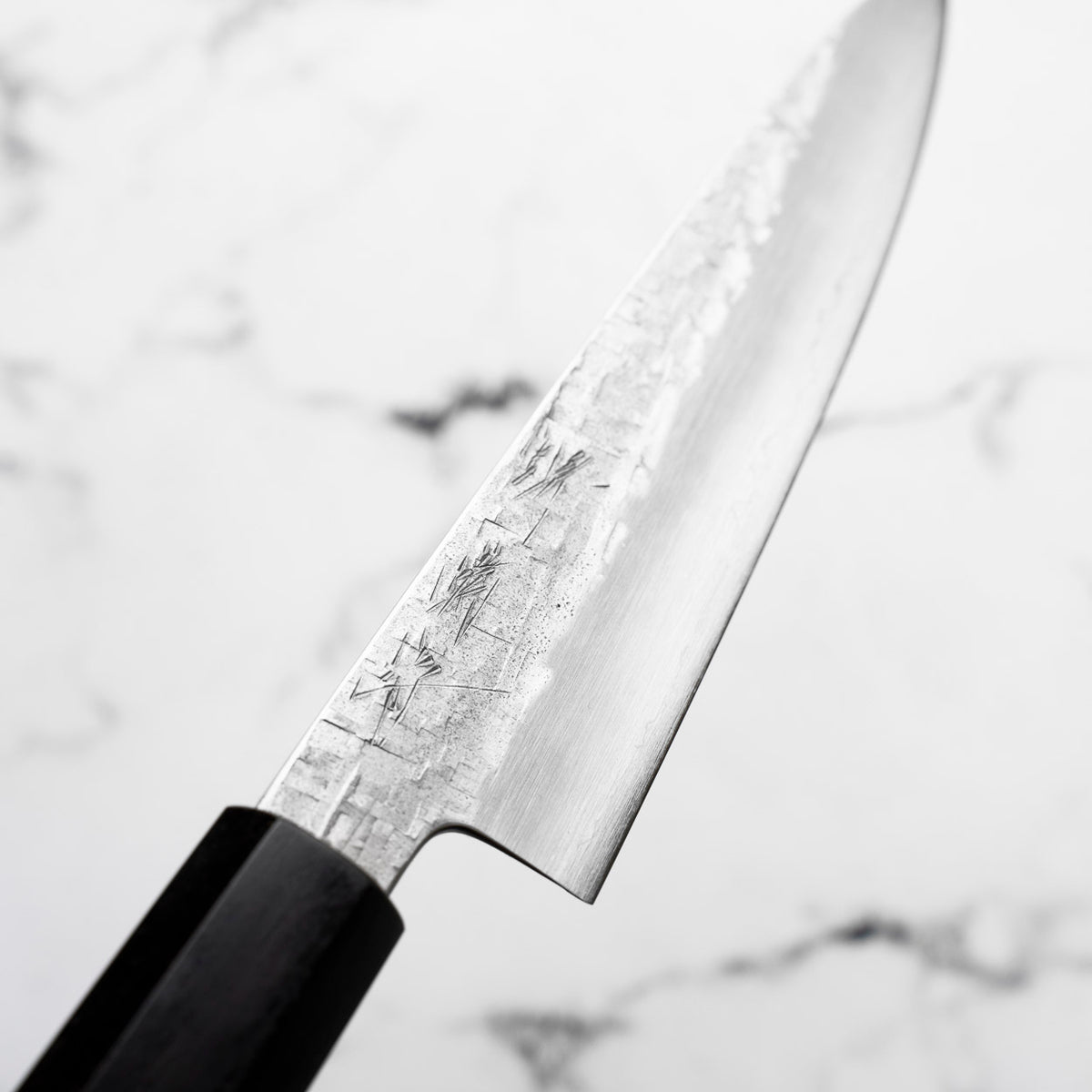 Satoshi Nakagawa Ginsan Tsuchime Petty 150mm - Ebony Turquoise