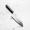 Satoshi Nakagawa Ginsan Tsuchime Bunka 180mm - Ebony Turquoise