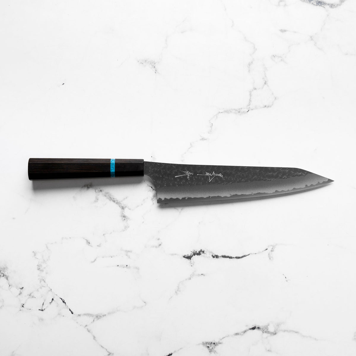 Yu Kurosaki AS Kokusen Ei Gyuto 210mm - Ebony Turquoise