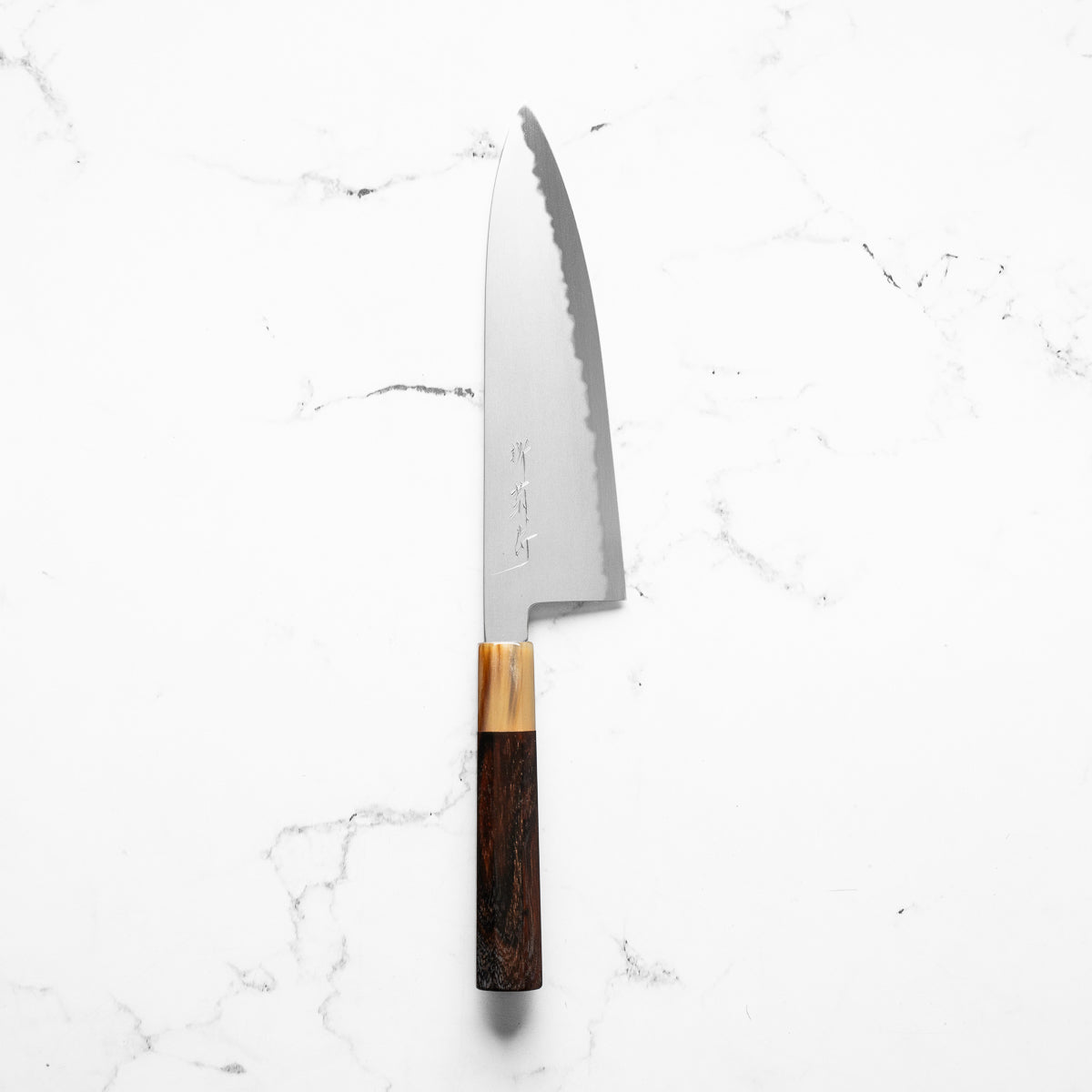 Y.Tanaka x Sakai Kikumori Extra Tall Blue 1 Gyuto 225mm - Siamese Rosewood & Blonde