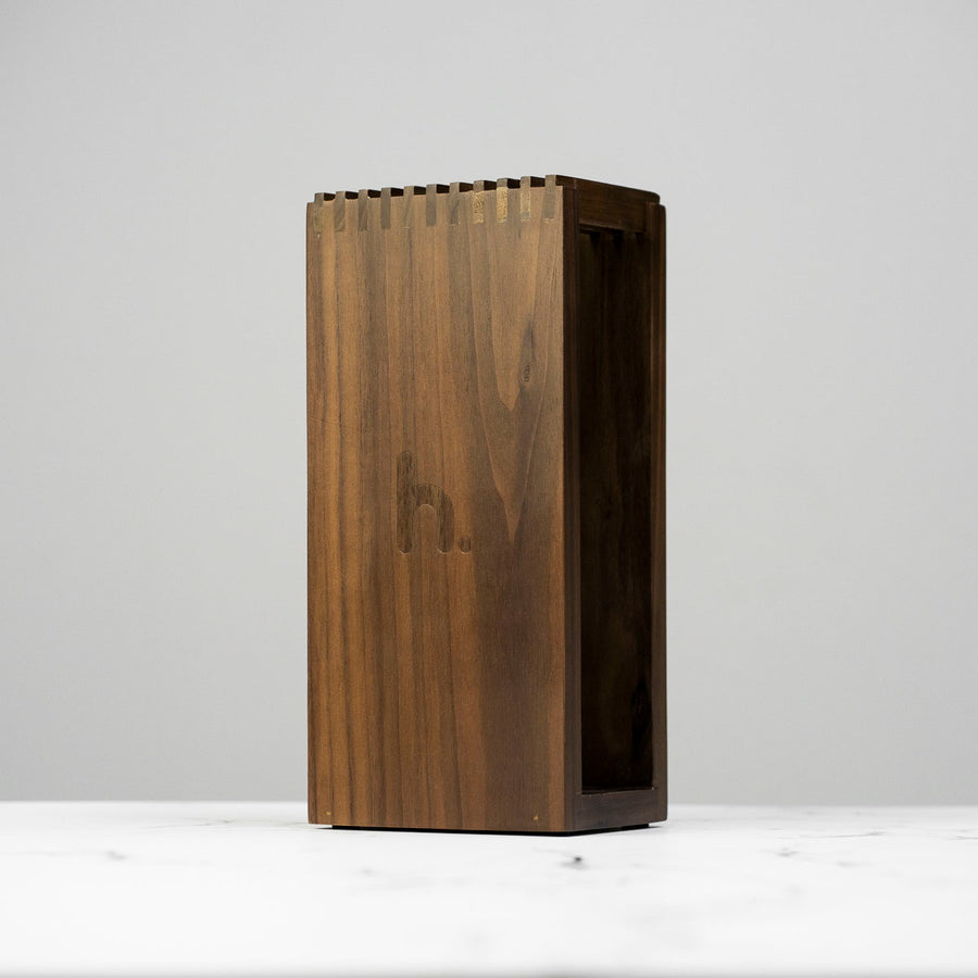 Habitat Slotted Benchtop Knife Block - Walnut