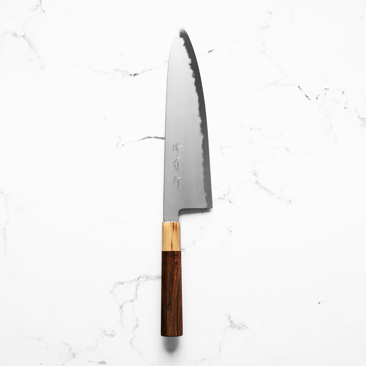 Y.Tanaka x Sakai Kikumori Extra Tall Blue 1 Gyuto 255mm - Siamese Rosewood & Blonde