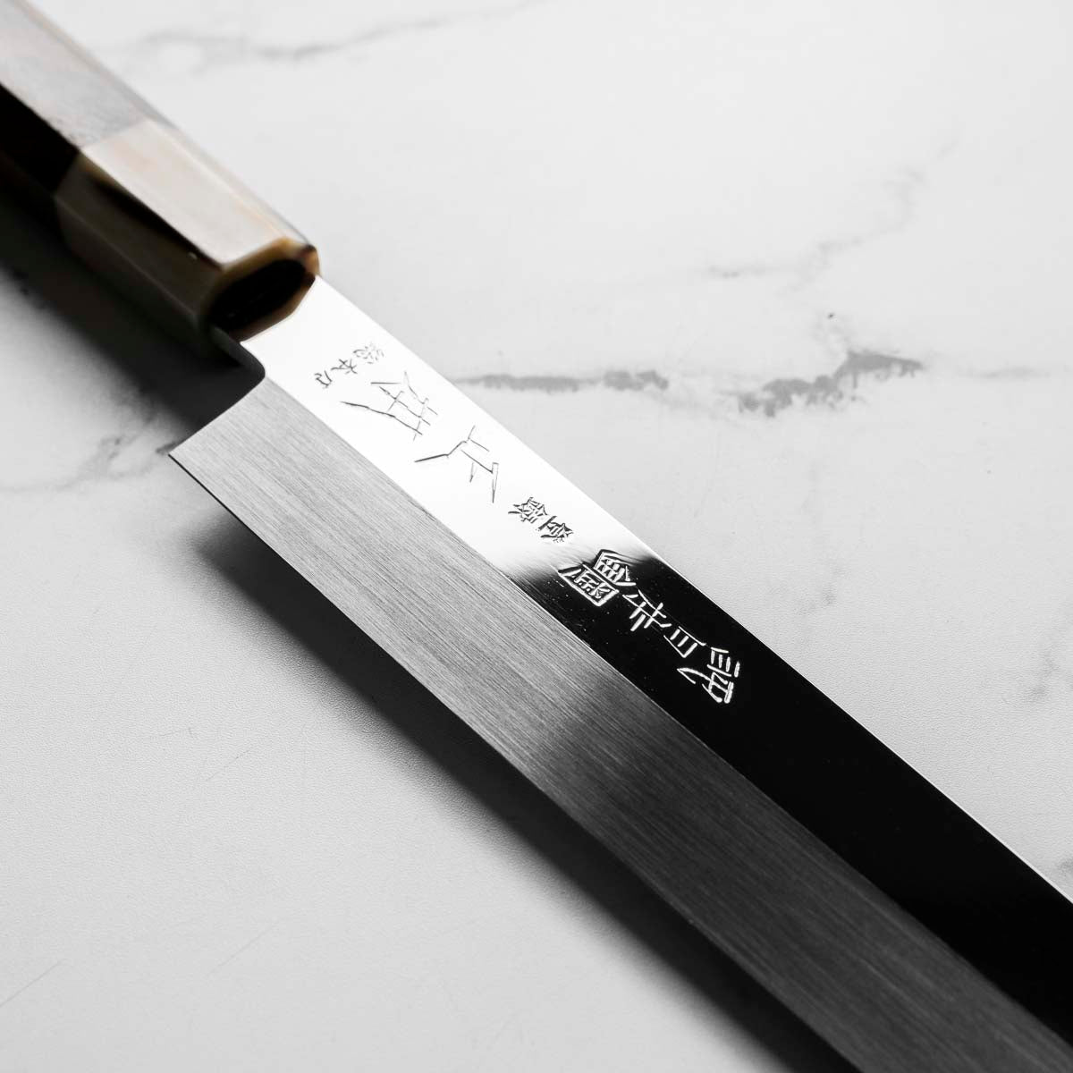 Masamoto Sohonten Blue 2 Mirror Finished Honyaki Yanagiba 270mm