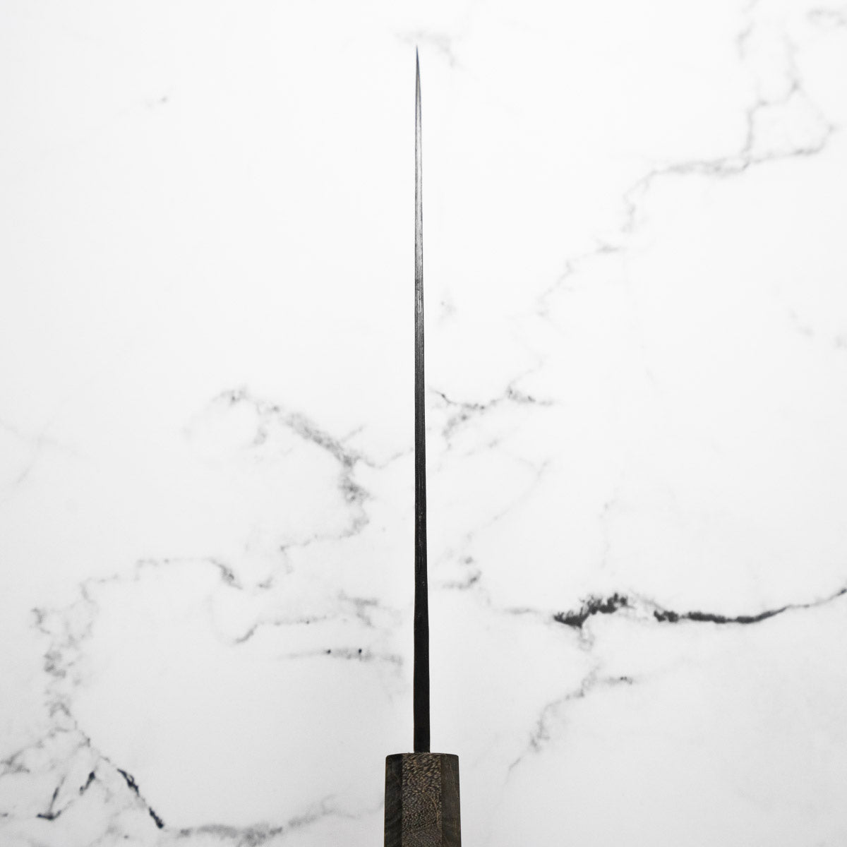 Morihei Hisamoto White 2 Kurouchi Extra Tall Gyuto 210mm - Dark Maple