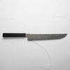 Nigara Hamono SG2 Raindrop Damascus Sakimaru Sujihiki 300mm - Ebony