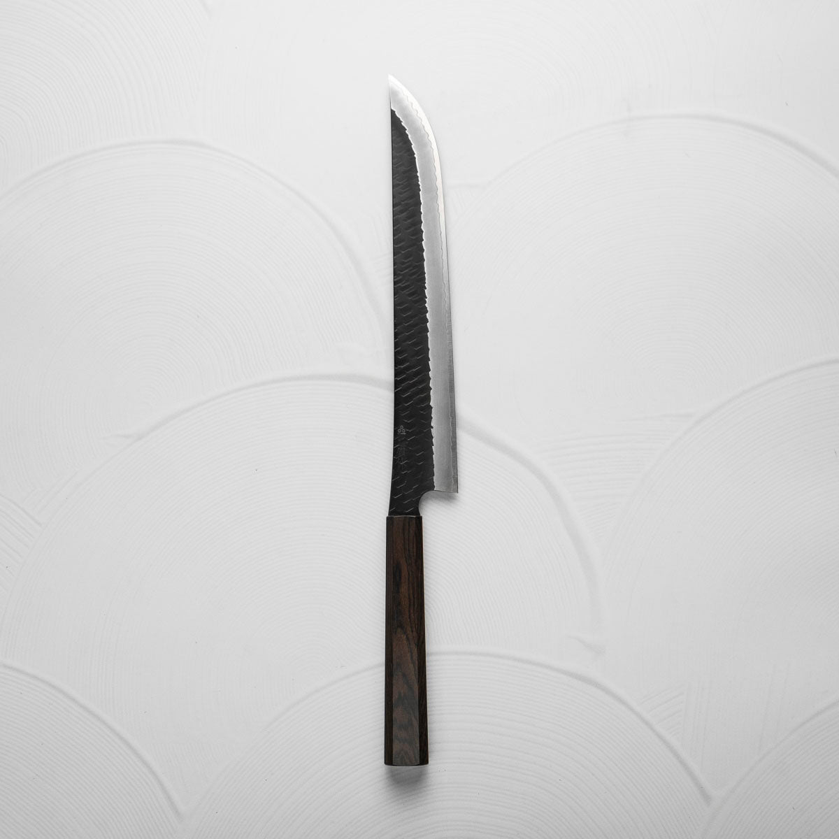 Nigara Hamono SG2 Kurouchi Tsuchime Sakimaru Sujihiki 270mm - Ebony
