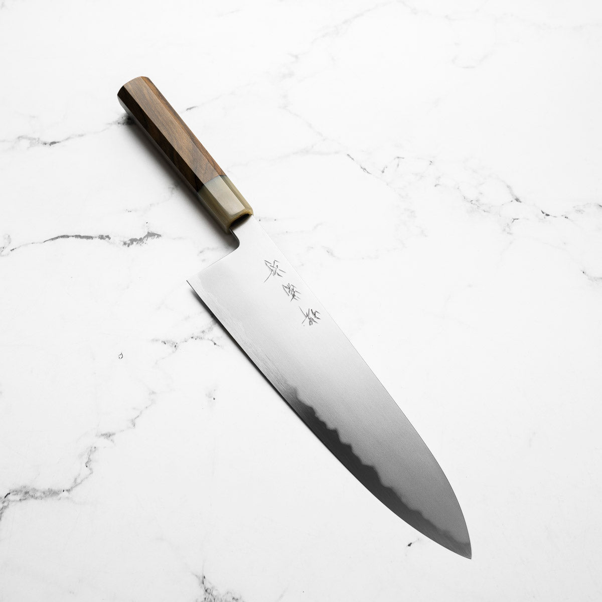 Y.Tanaka x Sakai Kikumori Blue 2 Gyuto 255mm - Persimmon