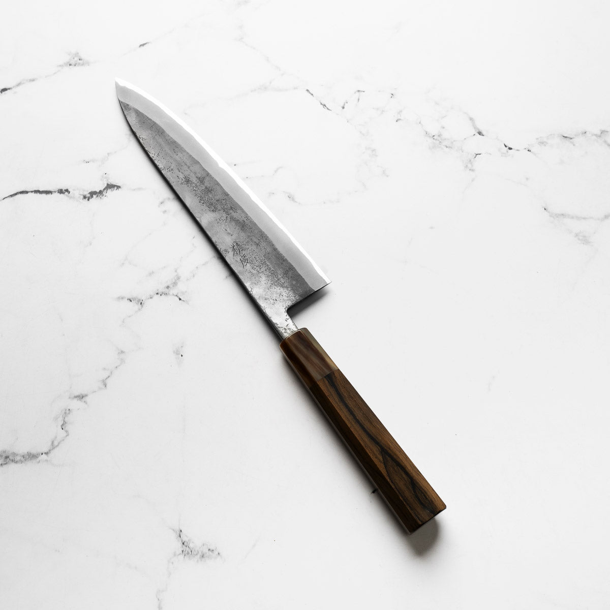 Seido "Kuro" x Tadafusa White 2 Kurouchi Gyuto 210mm - Persimmon