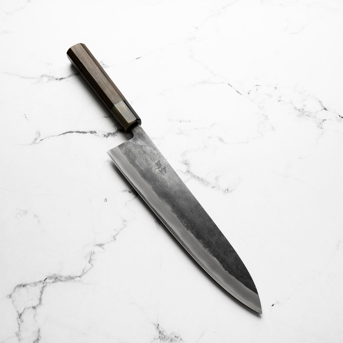 Seido "Kuro" x Tadafusa White 2 Kurouchi Gyuto 240mm - Persimmon