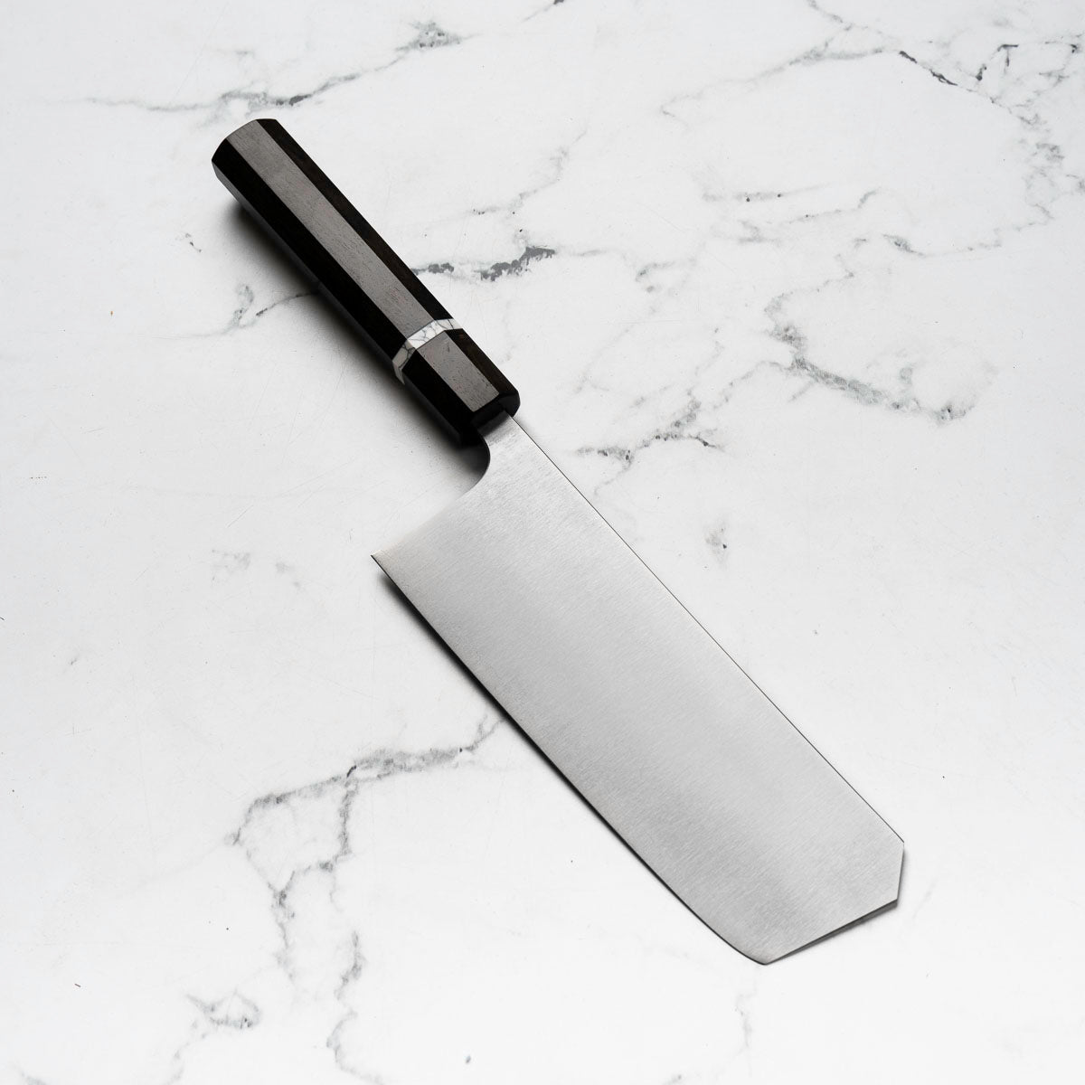 Shibata Koutetsu Chromax Boss Nakiri 175mm - Ebony & White