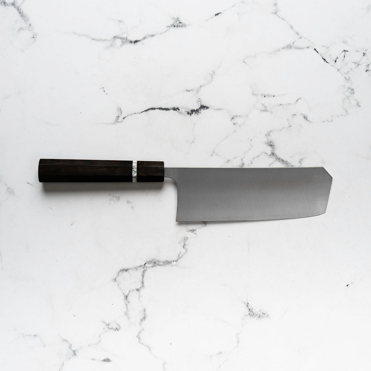 Shibata Koutetsu Chromax Boss Nakiri 175mm - Ebony & White