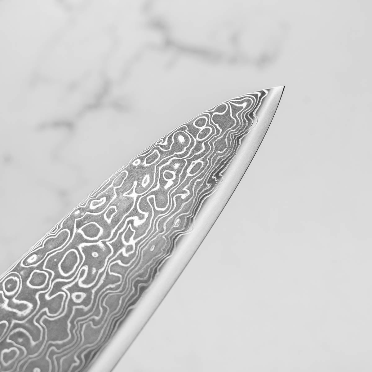 Seido VG10 Kurozome Nickel Damascus Gyuto 210mm - Persimmon