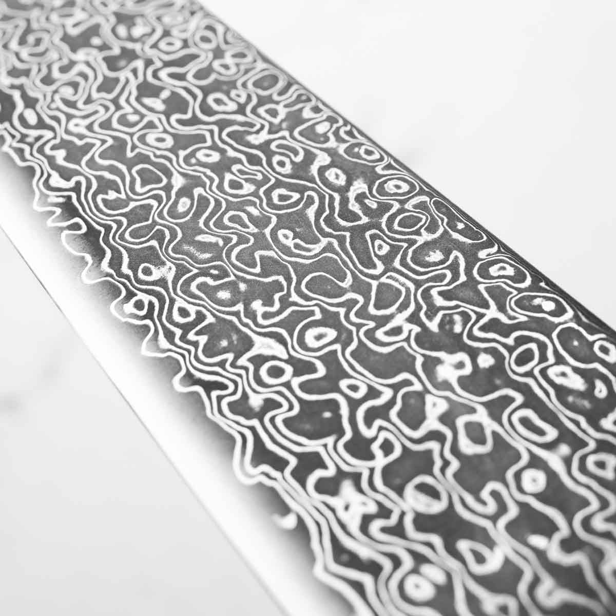Seido VG10 Kurozome Nickel Damascus Gyuto 240mm - Persimmon