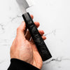 Yoshikane (Hatsukokoro) White 2 Kurouchi Nashiji Gyuto 210mm - Dark Carbon Fibre