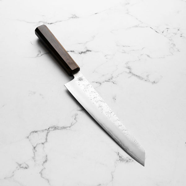 Hajimaru Ginsan Nashiji Kiritsuke Gyuto 205mm - Mono Bubinga