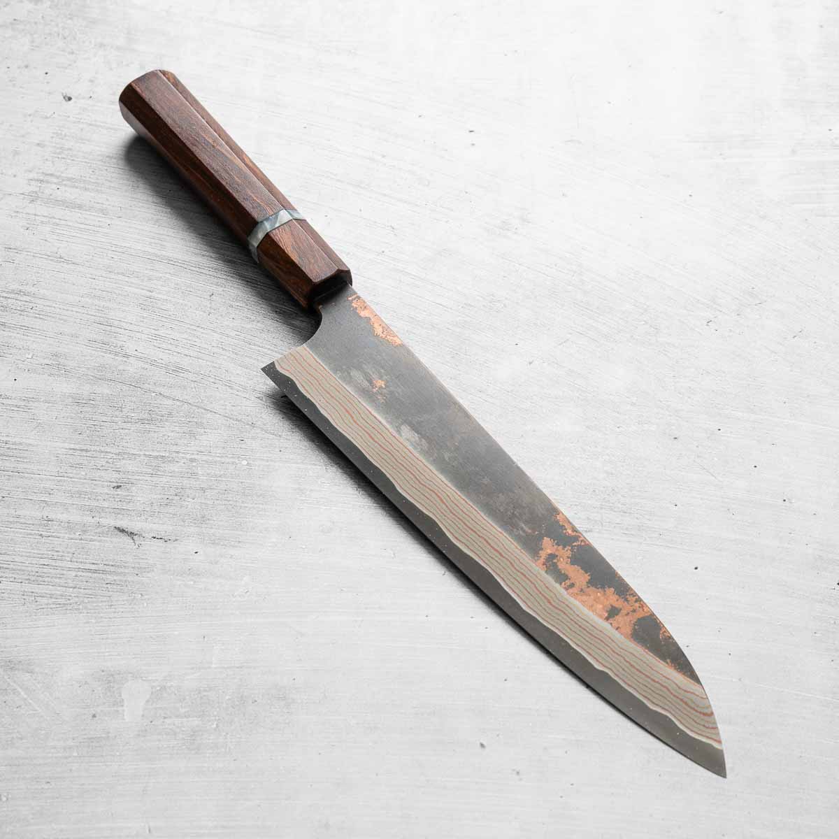 Nigara Hamono Experimental Copper Damasacus Gyuto 240mm