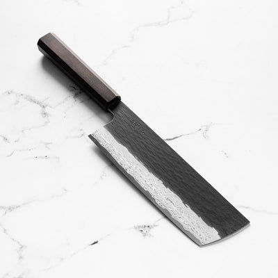 Nigara Hamono VGXEOS Kurouchi Damascus Nakiri 165mm