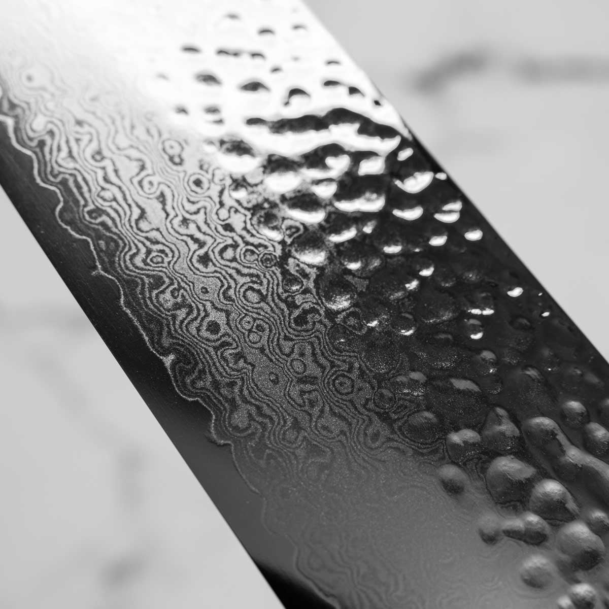 Touroku Sakai Kagayaki VG10 Damascus Tsuchime Nakiri 160mm