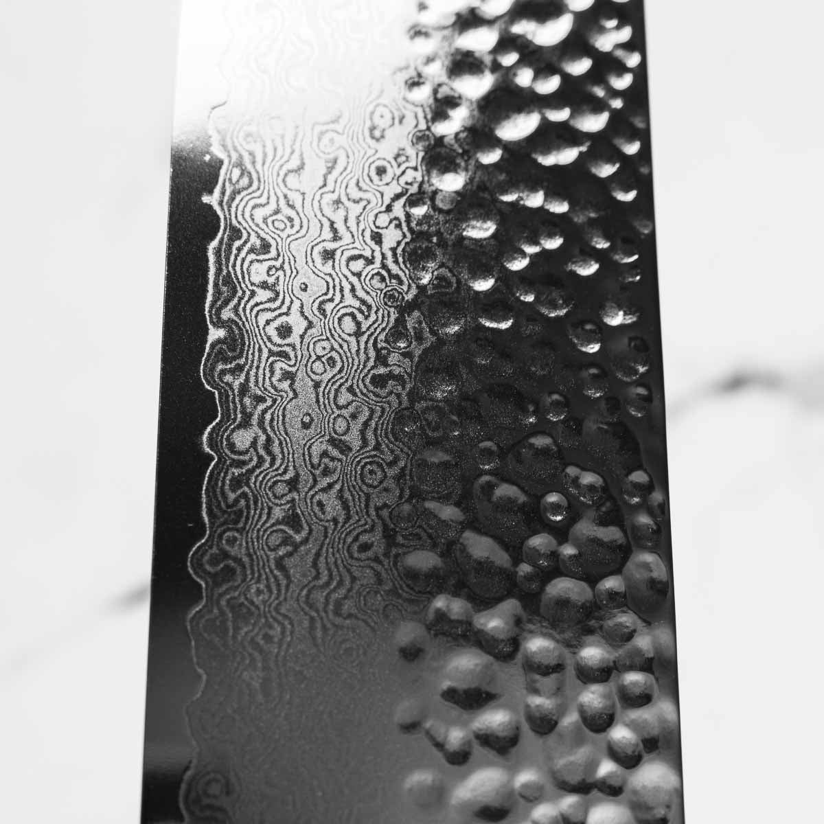 Touroku Sakai Kagayaki VG10 Damascus Tsuchime Nakiri 160mm