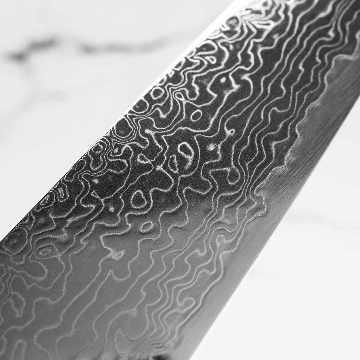 Hatsukokoro Ryuhyo Migaki SG2 Damascus Gyuto 240mm - Ebony