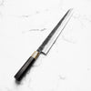 Sakai Kikumori White 2 Kurouchi Kiritsuke Sujihiki 300mm - Persimmon