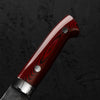 Takeshi Saji VG10 Forged Tsuchime Santoku - Red Weave - view 7