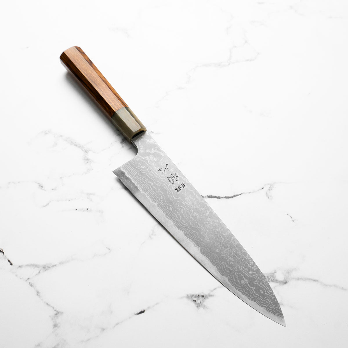 Hatsukokoro Blue 1 Damascus Gyuto 210mm