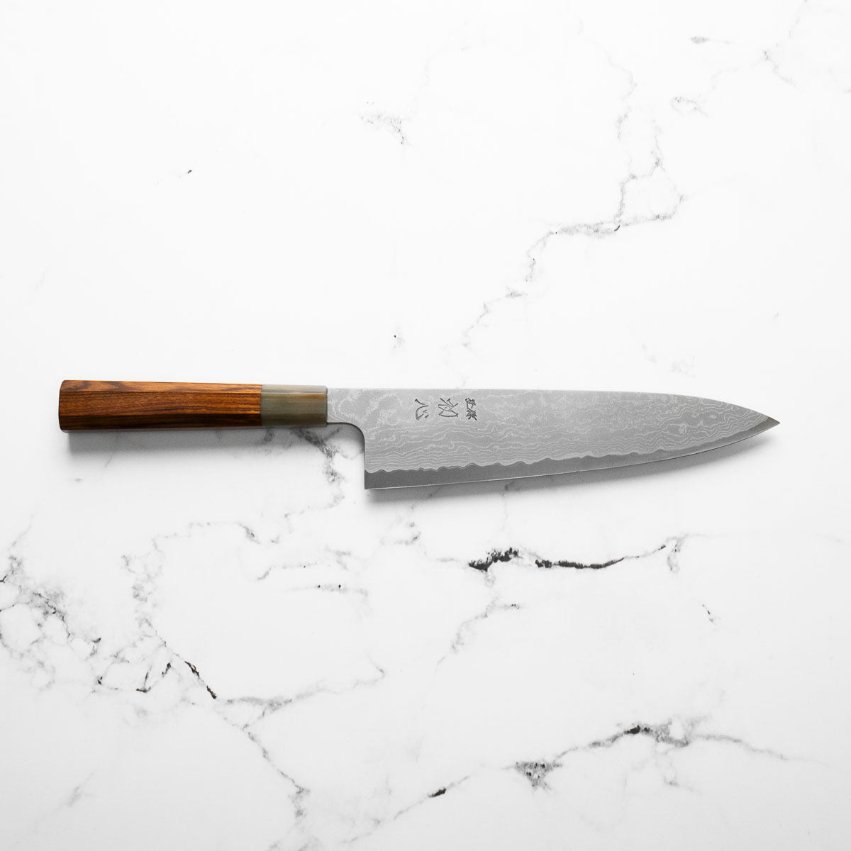 Hatsukokoro Blue 1 Damascus Gyuto 210mm