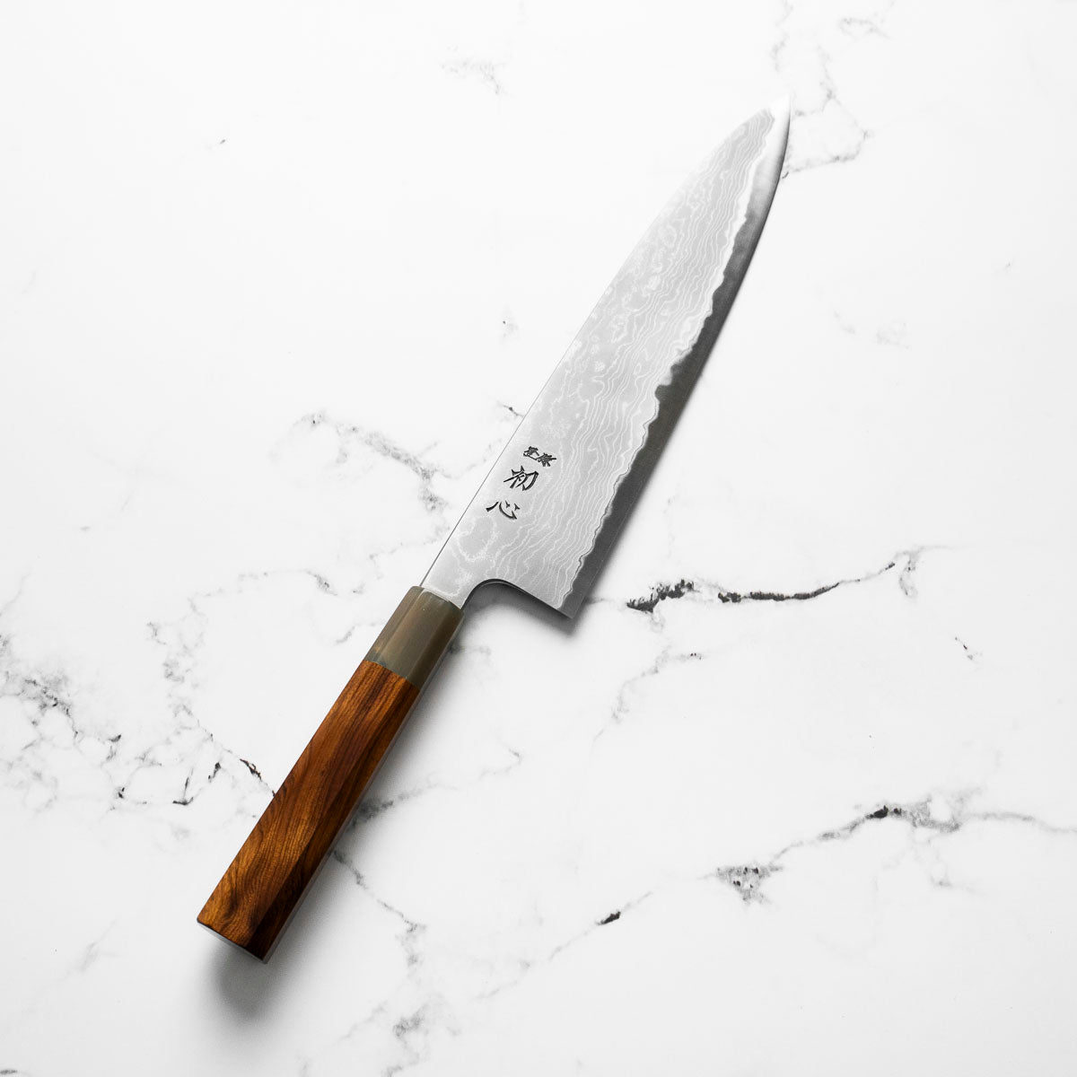 Hatsukokoro Blue 1 Damascus Gyuto 240mm