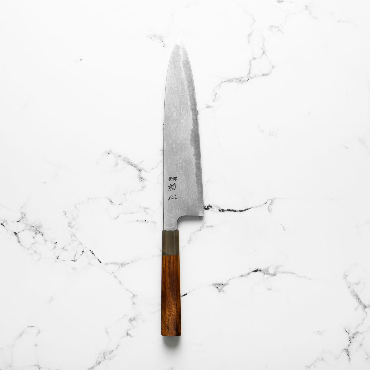 Hatsukokoro Blue 1 Damascus Gyuto 240mm