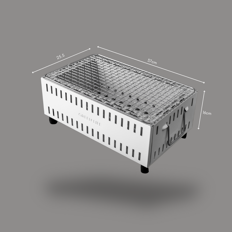 Green Life Tabletop BBQ Grill - White