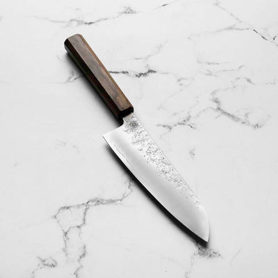Hajimaru Ginsan Nashiji Santoku 170mm - Bubinga