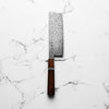 Hatsukokoro Hikari SLD Damascus Kurozome Nakiri 160mm - Sandalwood
