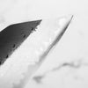Hatsukokoro Shinkiro Blue Super Damascus Kurouchi Bunka 165mm - Dark Carbon Fibre