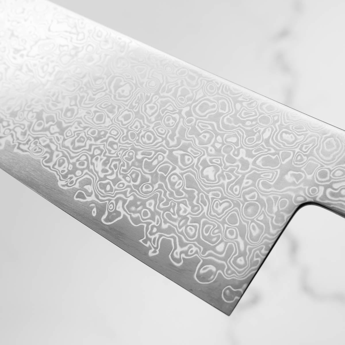 Hatsukokoro Saihyo SG2 Damascus Gyuto 210mm - Carbon Fibre