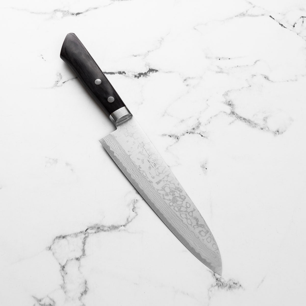 Masutani VG10 Damascus Gyuto 180mm - Black Western