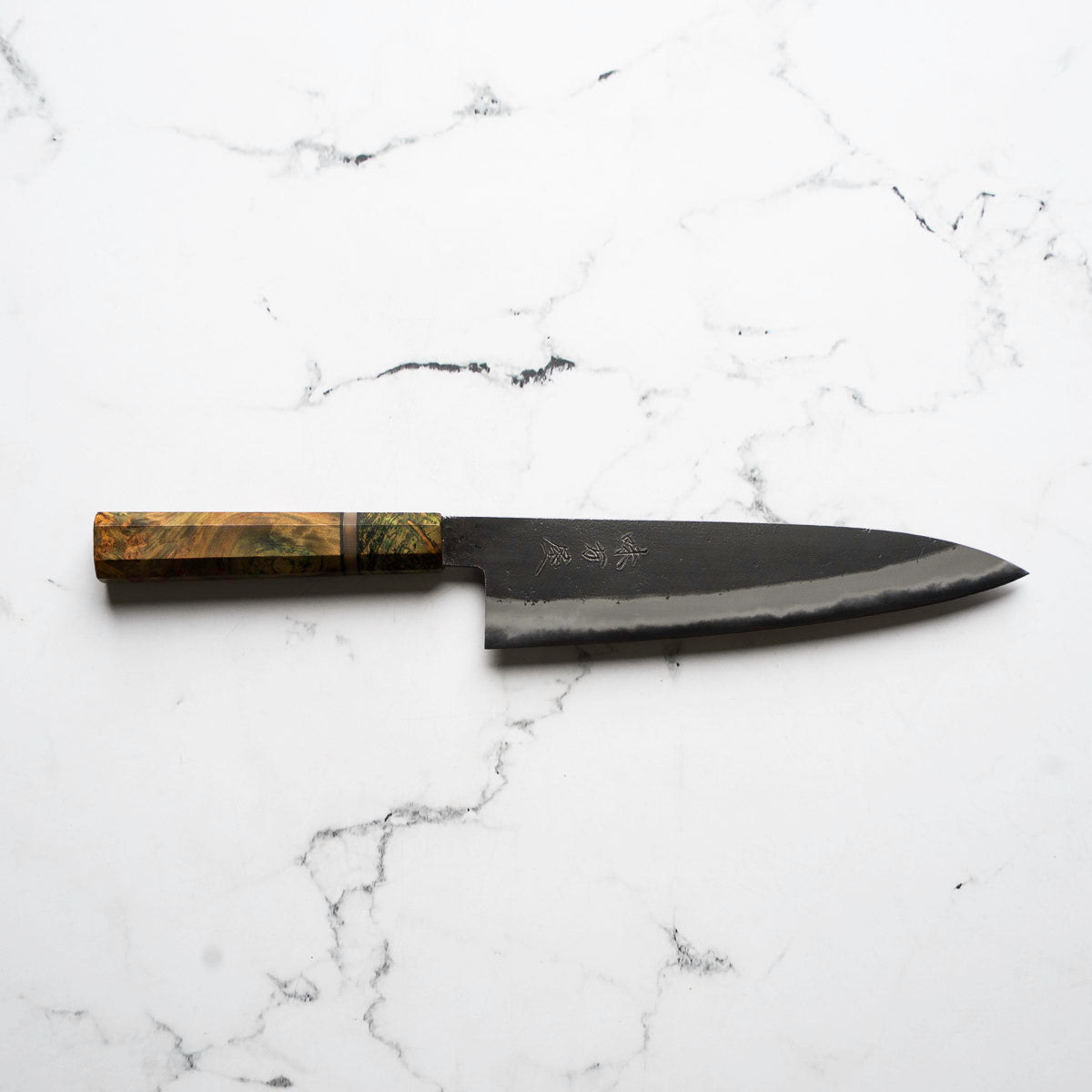 Mutsumi Hinoura Ajikataya White 2 Gyuto 210mm - Resin (Green)