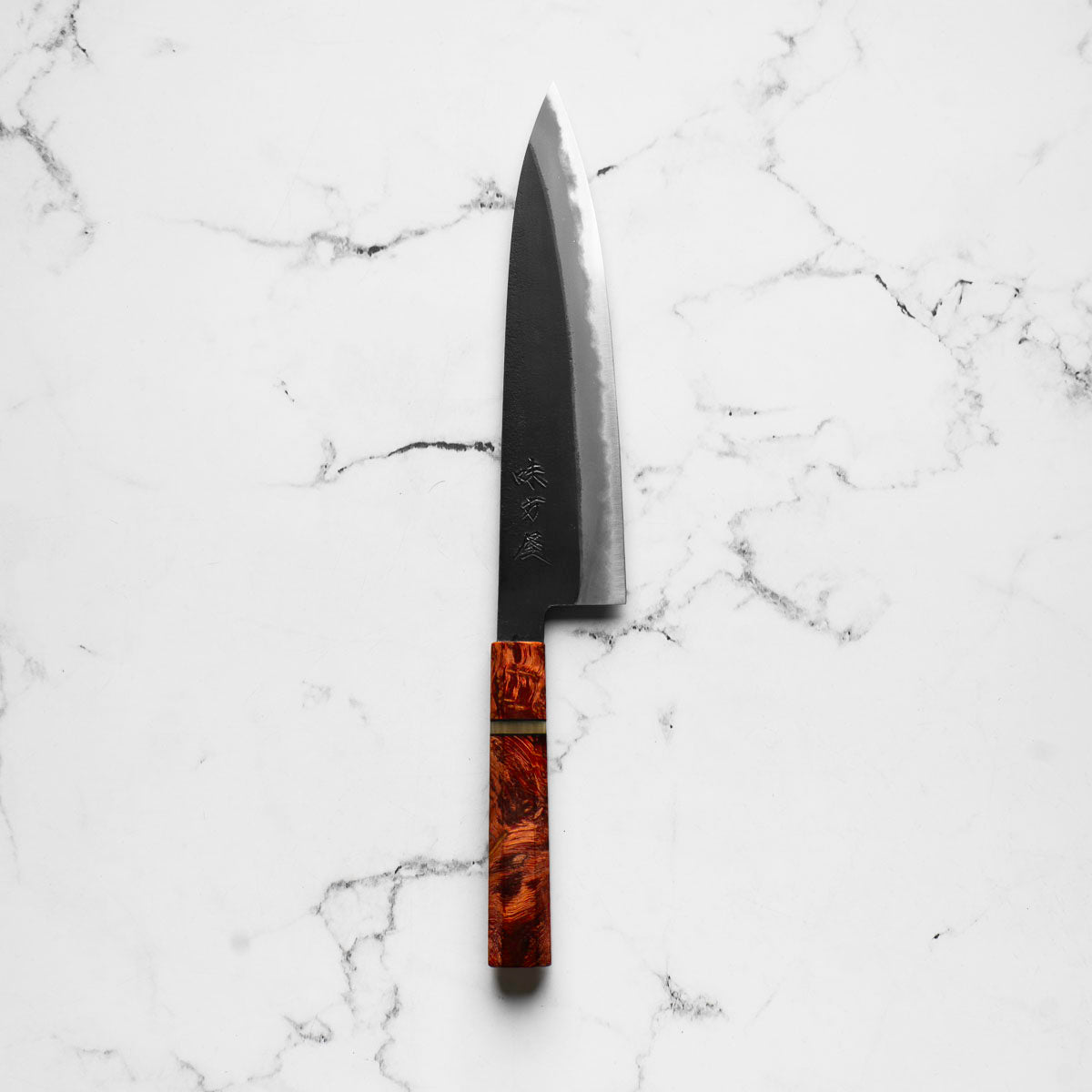 Mutsumi Hinoura Ajikataya White 2 Gyuto 210mm - Resin (Red)
