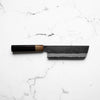 Mutsumi Hinoura Ajikataya White 2 Nakiri 165mm - Ebony / White Horn