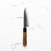 Mutsumi Hinoura Ajikataya White 2 Petty 135mm - Bocote & Black Horn