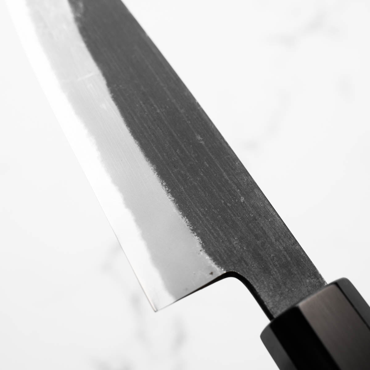 Mutsumi Hinoura Ajikataya White 2 Petty 135mm - Bocote & Black Horn