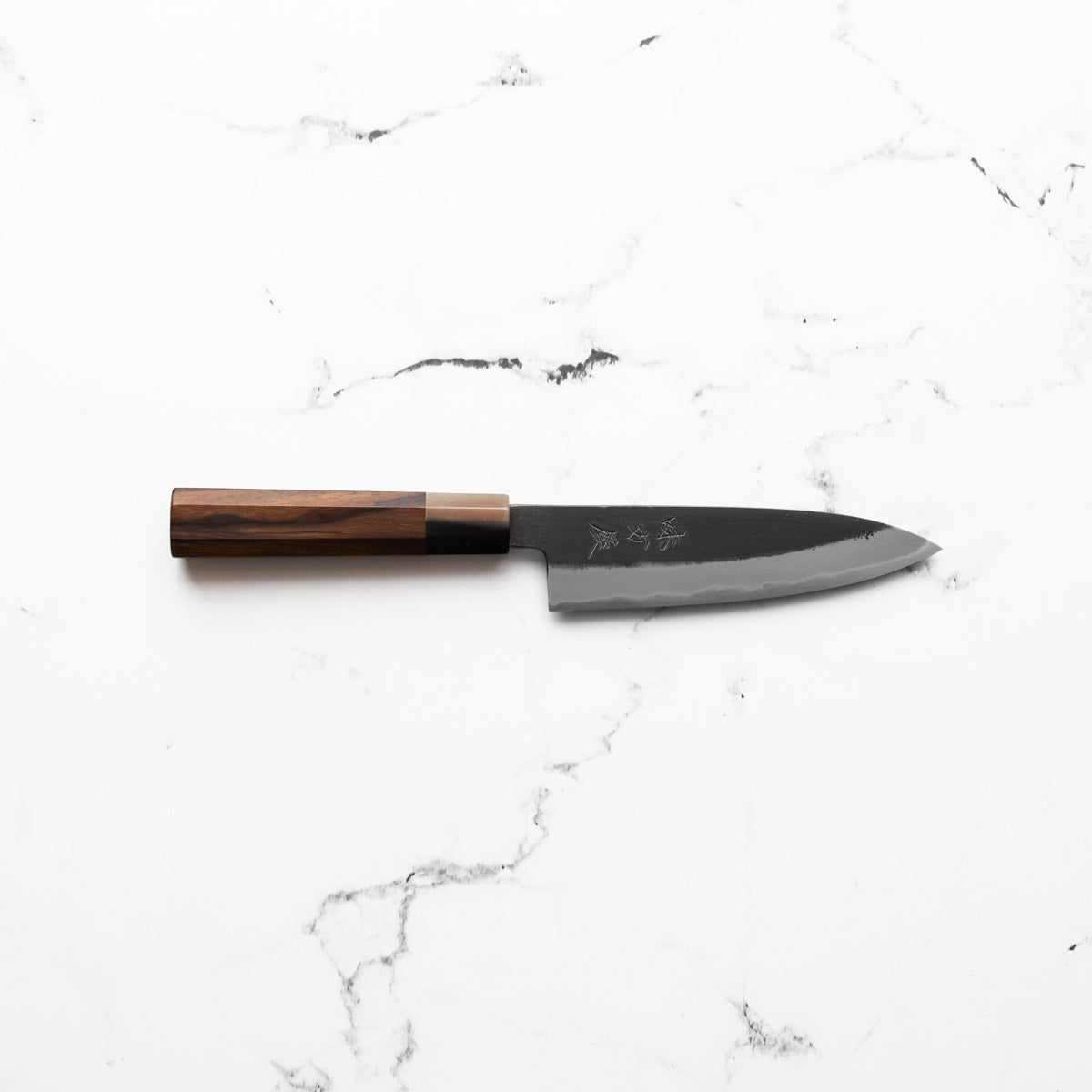 Mutsumi Hinoura Ajikataya White 2 Petty 135mm - Rosewood & Blonde