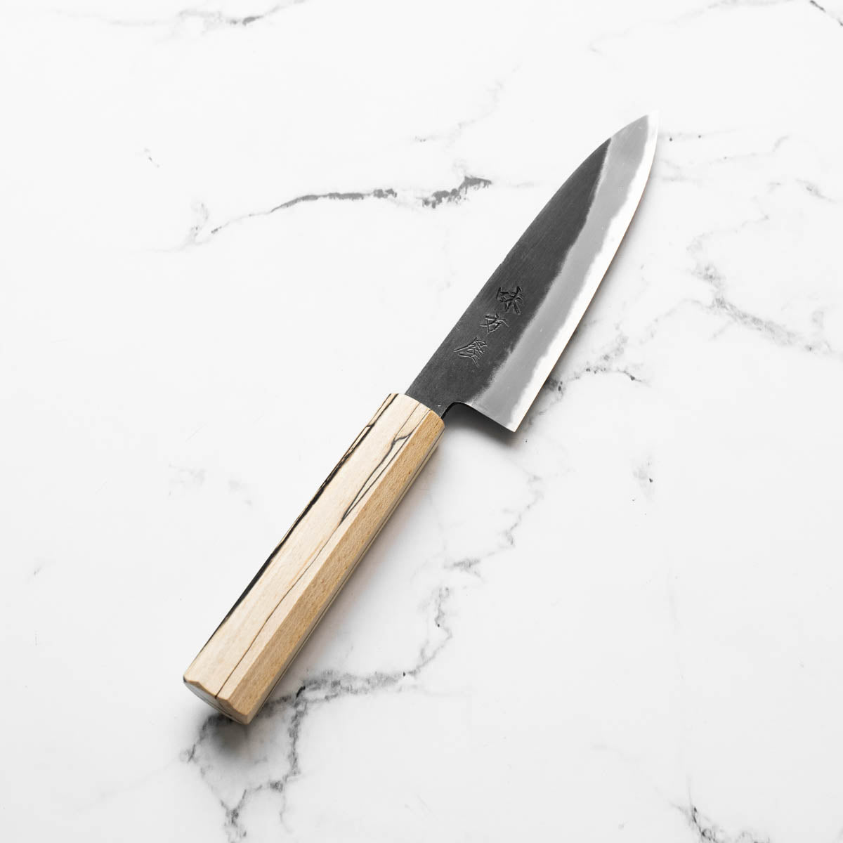 Mutsumi Hinoura Ajikataya White 2 Petty 135mm - Spalted Maple