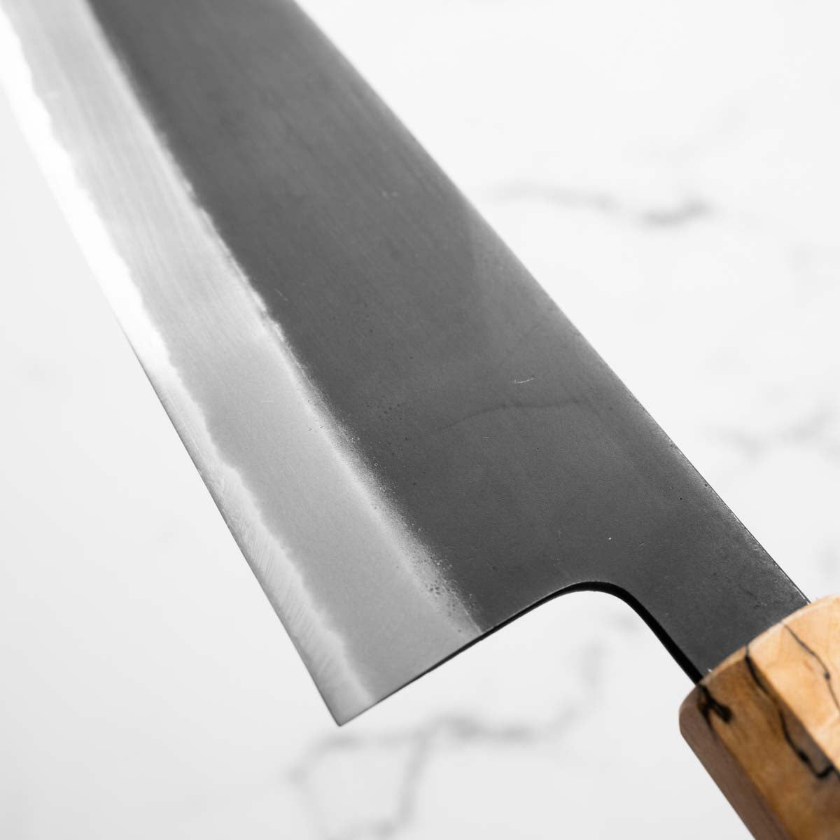 Mutsumi Hinoura Ajikataya White 2 Santoku 165mm - Spalted Maple