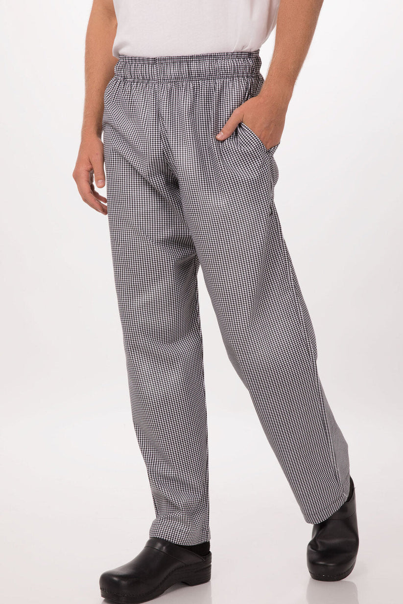 Unisex Essential Baggy Chef Pants - Checker